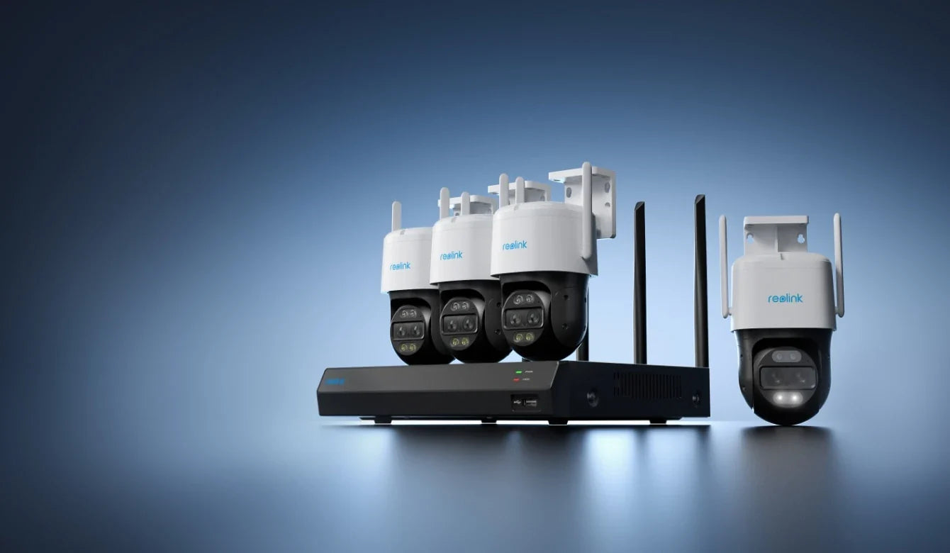 REOLINK Smart 4K Dual-Lens Security System with Auto-Zoom Tracking, (RLK12-800WTM4 2-Camera Bundle)