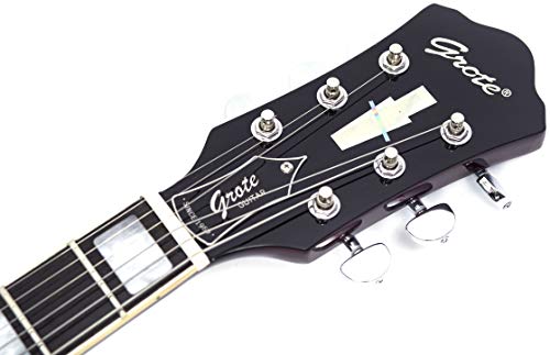 GROTE ELECTRIC GUITAR SEMI-HOLLOW BODY GUITAR MATTE FINISHED P90 PICKUPS (GREEN)