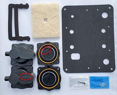 HIBLOW HP-60/80 Rebuild/Repair Kit with Filter Cover and Base Gaskets - Genuine Factory Certified