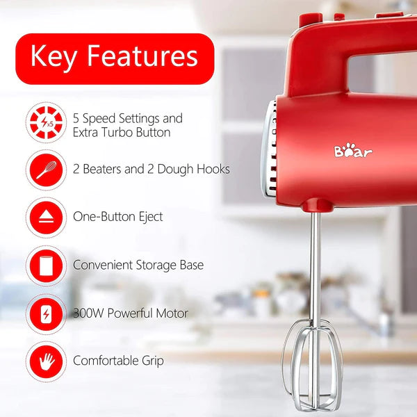 Bear Brand 5 Speed Electric Hand Mixer