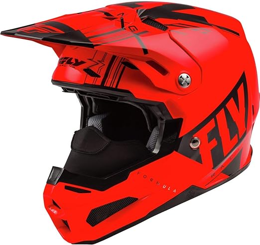 Fly Racing Formula Carbon Vector Cold Weather Snow Helmet (Neon Orange/Charcol Grey)