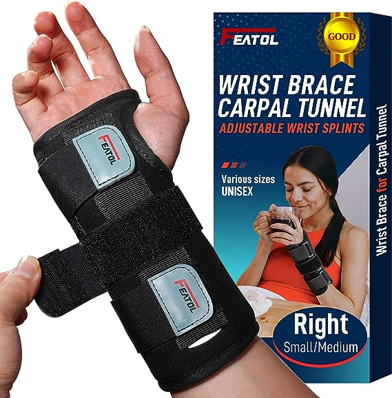 FEATOL Wrist Brace for Carpal Tunnel