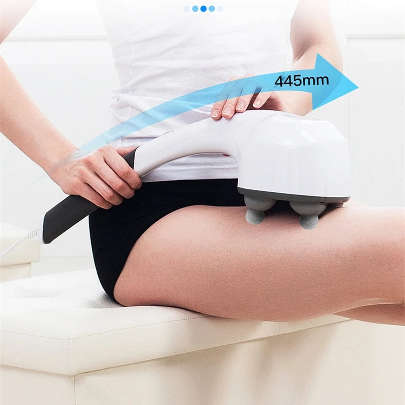 Electric Handheld Massager Multifunction Anion Cervical Body Massage Hammer Muscle Relax Vibrating Deep Tissue Massage Machine