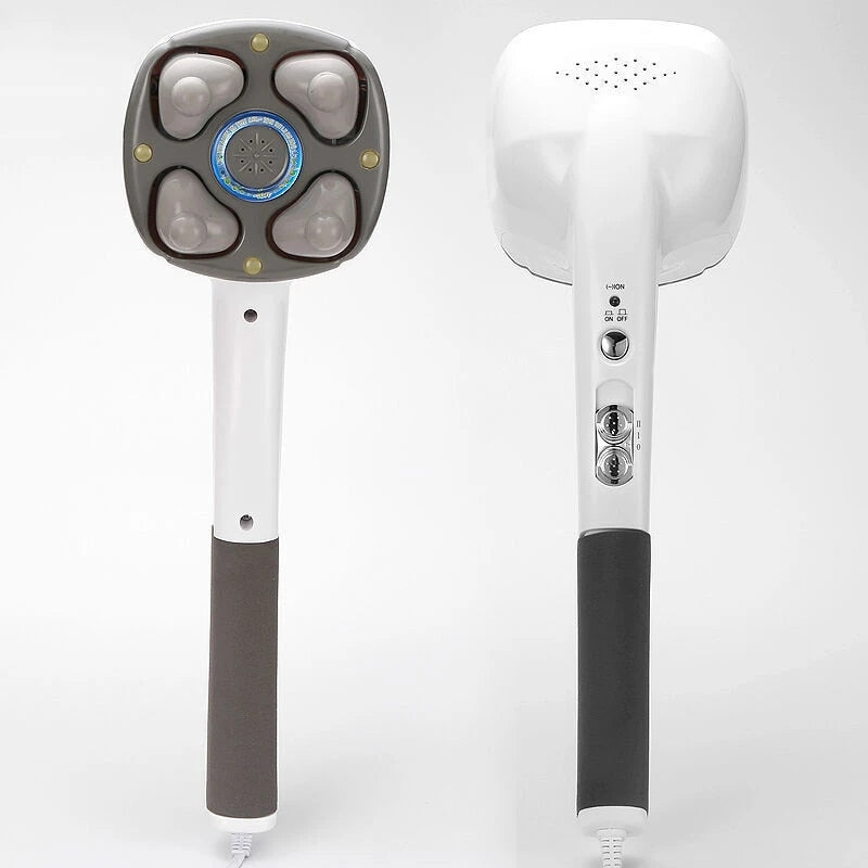 Electric Handheld Massager Multifunction Anion Cervical Body Massage Hammer Muscle Relax Vibrating Deep Tissue Massage Machine