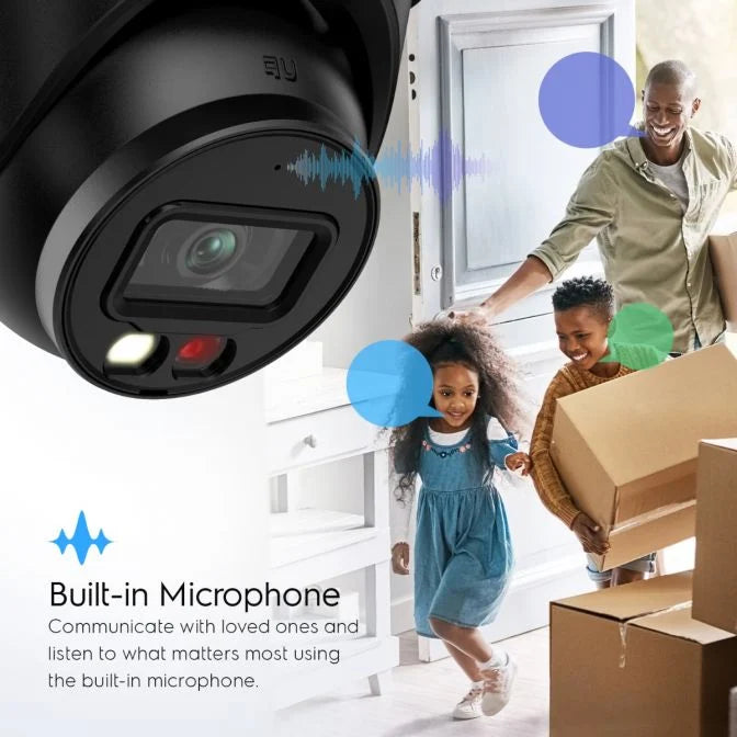 Amcrest 5MP AI IP PoE Turret Cam IP5M-T1277EB-AI (Black)
