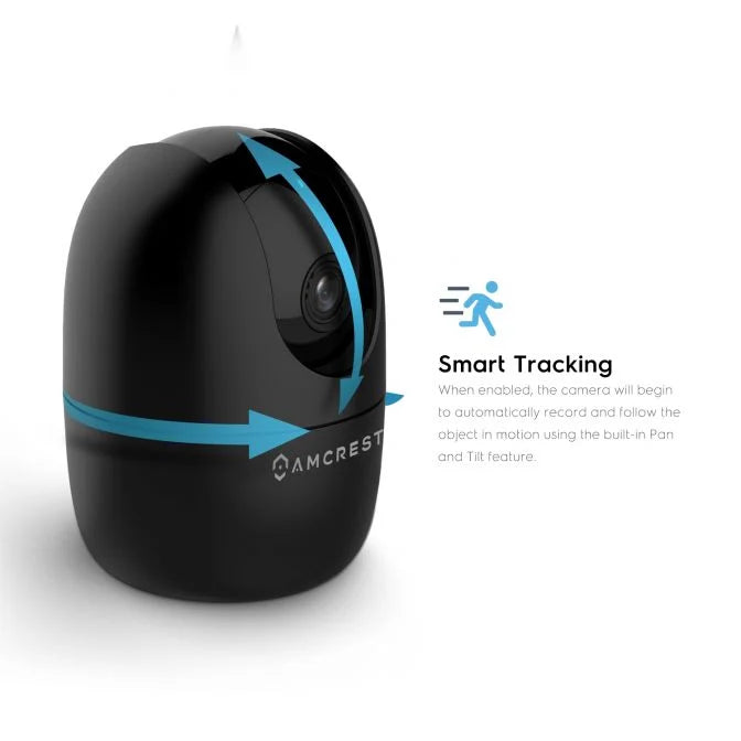 Amcrest SmartHome AI Human Detection WiFi Camera Pan/Tilt ASH21-Black