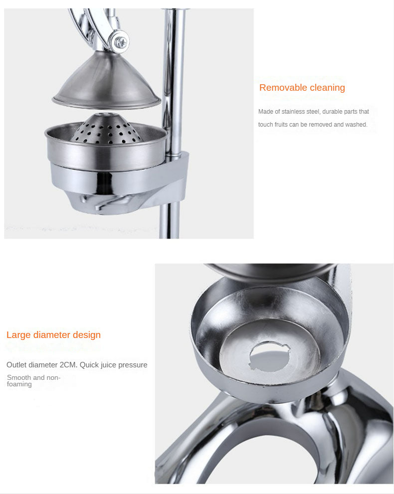 Citrus Squeezer Stainless Steel Vintage Lemon Squeezer Professional Hand Press Multifunctional Fruit Juicer Kitchen Utensils