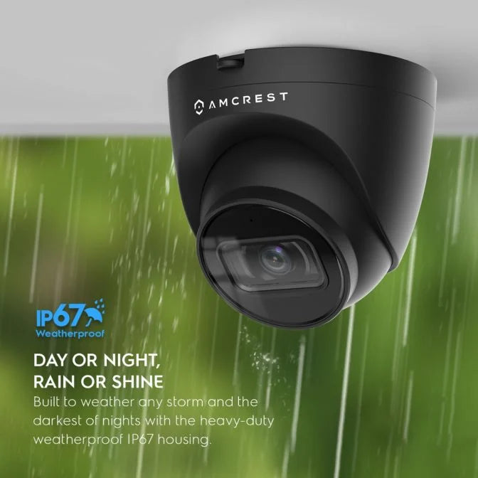 Amcrest ProHD Outdoor Security IP Turret PoE Camera, 5-Megapixel, 98ft NightVision, 2.8mm Lens, Black (IP5M-T1179EB-28MM)