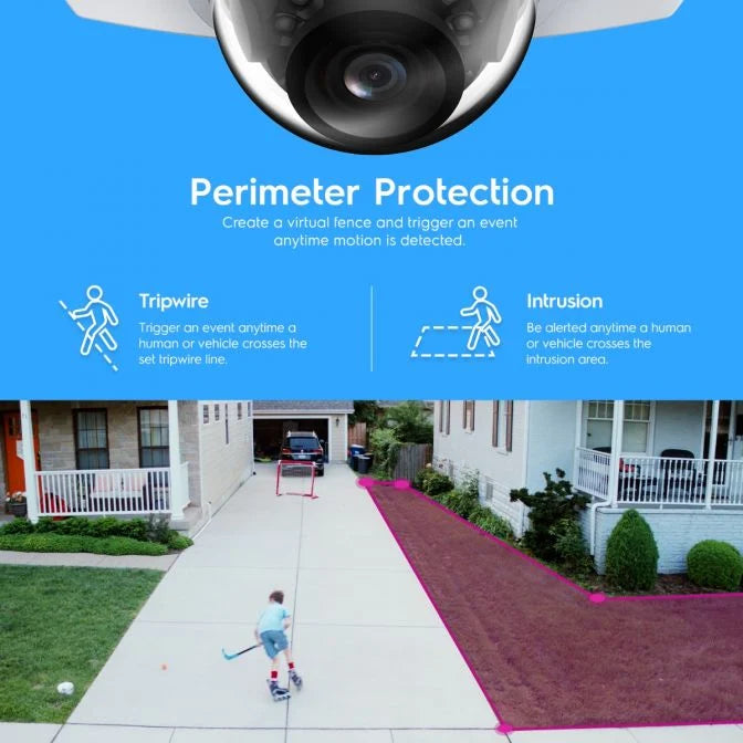 Amcrest 5-Megapixel Wedge IP PoE AI Camera, Security IP Camera Outdoor, IP5M-W1150EW-AI