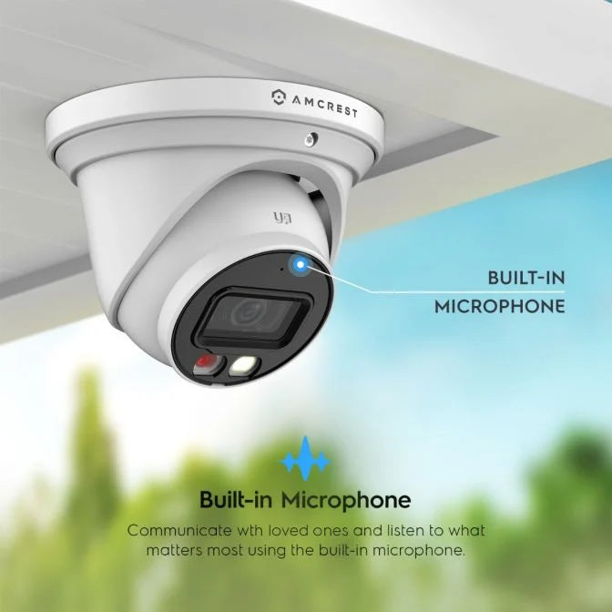 Amcrest 4K Night Color IP PoE Turret Cam IP8M-2779EW-AI (White)