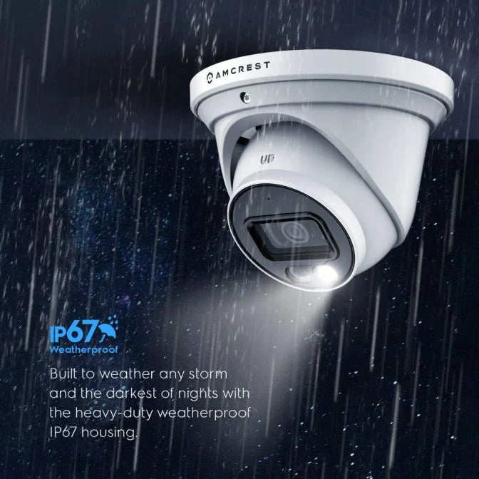 Amcrest 4K Night Color IP PoE Turret Cam IP8M-2779EW-AI (White)