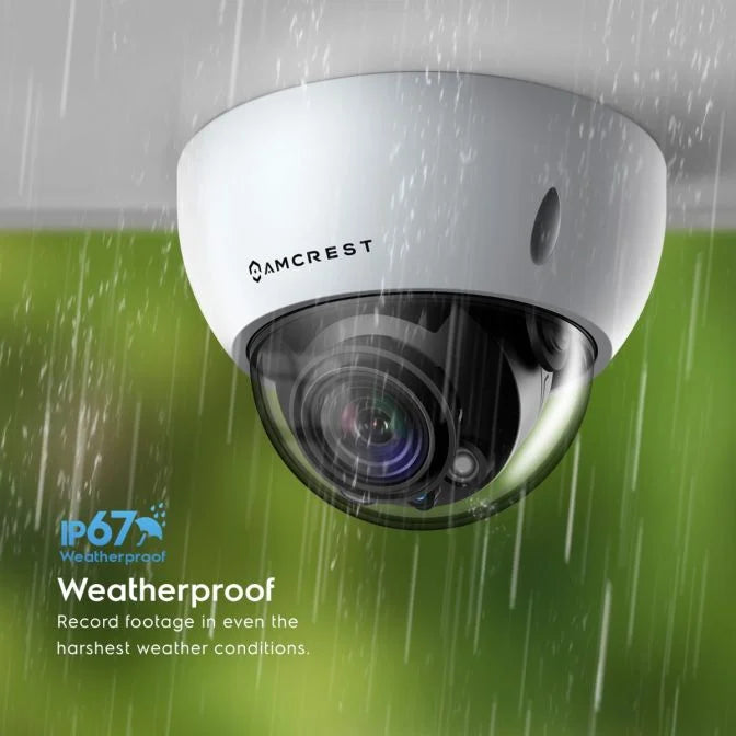 Amcrest 4K Optical Zoom IP PoE Dome Camera, IP67 - White (IP8M-VD2793EW)