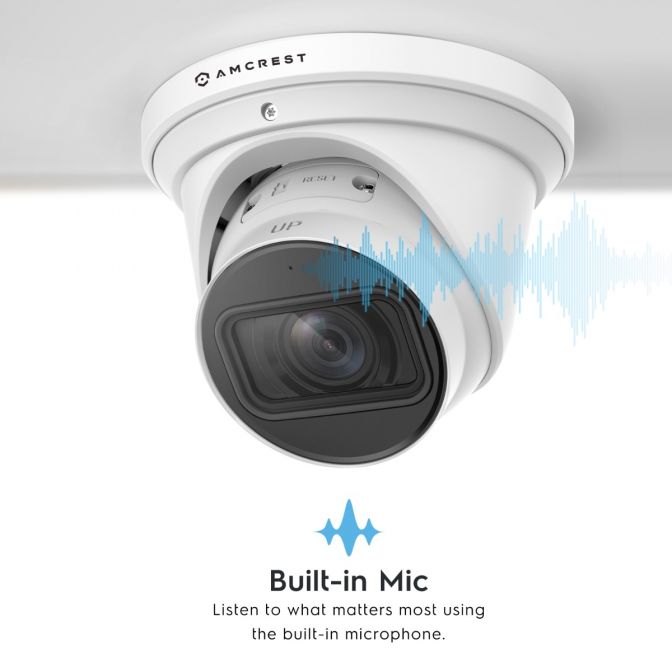 Amcrest 4K Turret AI IP PoE Camera 5x Optical Zoom IP8M-VT2879EW-AI