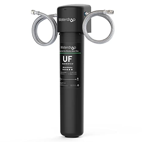 Waterdrop 15UA-UF 0.01 μm Ultra Filtration Under Sink Water Filter for Baçtёria Reduction, Reduces Lead, Chlorine, Bad Taste & Odor, 16K Gallons, Direct Connect to Kitchen Faucet, USA Tech
