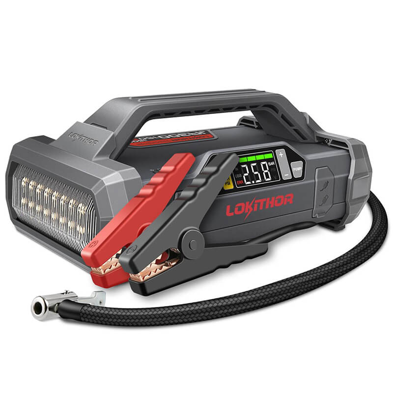 LOKITHOR JA302 Jump Starter with Air Compressor