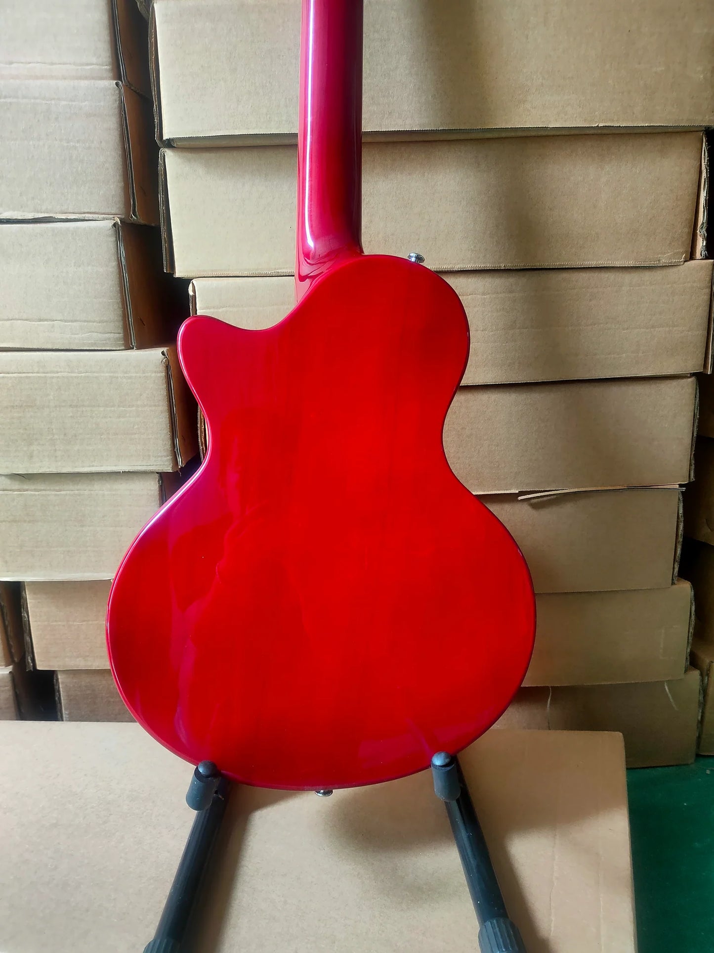 GROTE 12 STRING ELECTRIC GUITAR SEMI-HOLLOW BODY WITH MAPLE VENEER