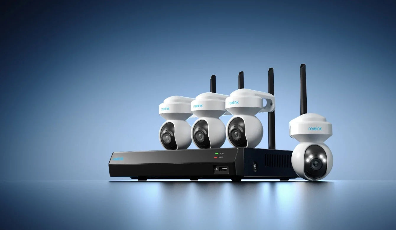 REOLINK 4K Smart Wi-Fi 2 Camera System with Auto Tracking (RLK12-800WPTZ4)