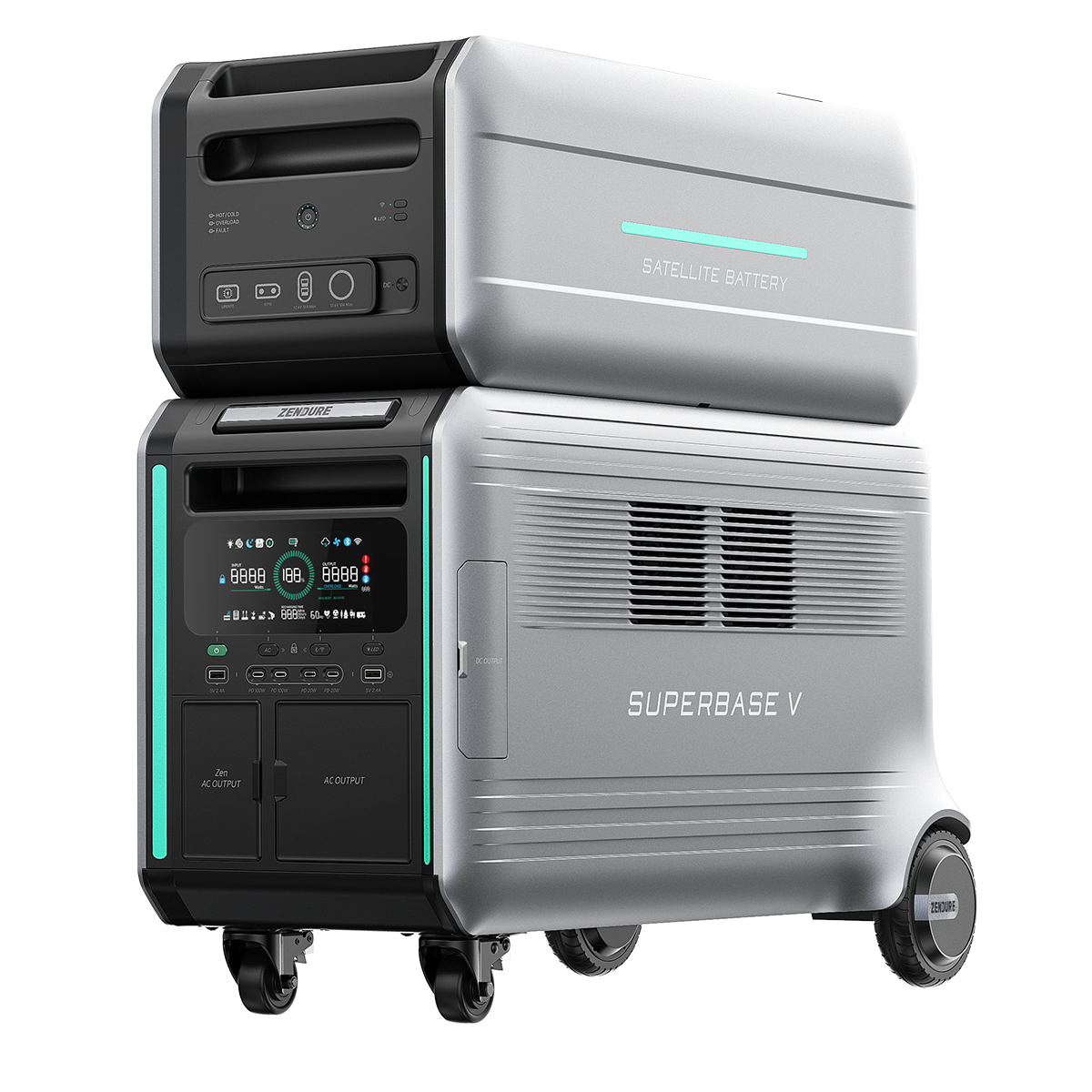 Zendure Solar Generator, Portable Power Station SBV6400 SuperBase V 4.6KWh Expandable Home Battery