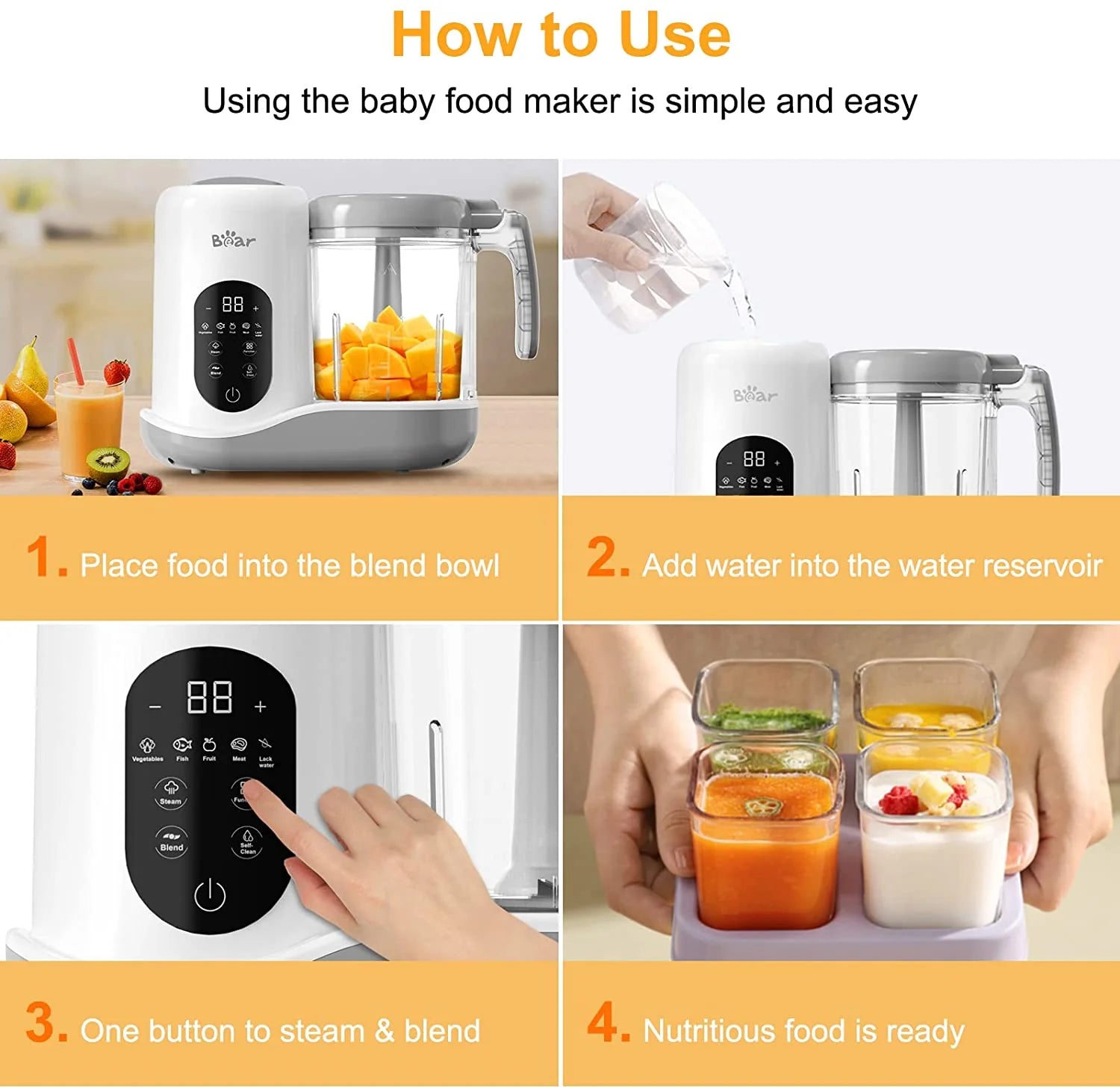 Baby food steamer deals