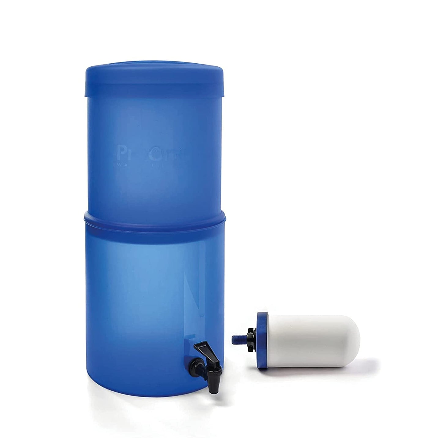 ProOne Big II Gravity Water Filter, 2.5-Gallon Water Filtration System with 5-Inch Filter and BPA-Free Spigot