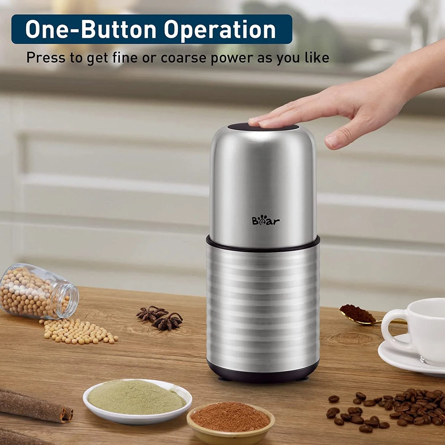 Bear Coffee Grinder, Spice Grinder, FSJ-A03E1 300W