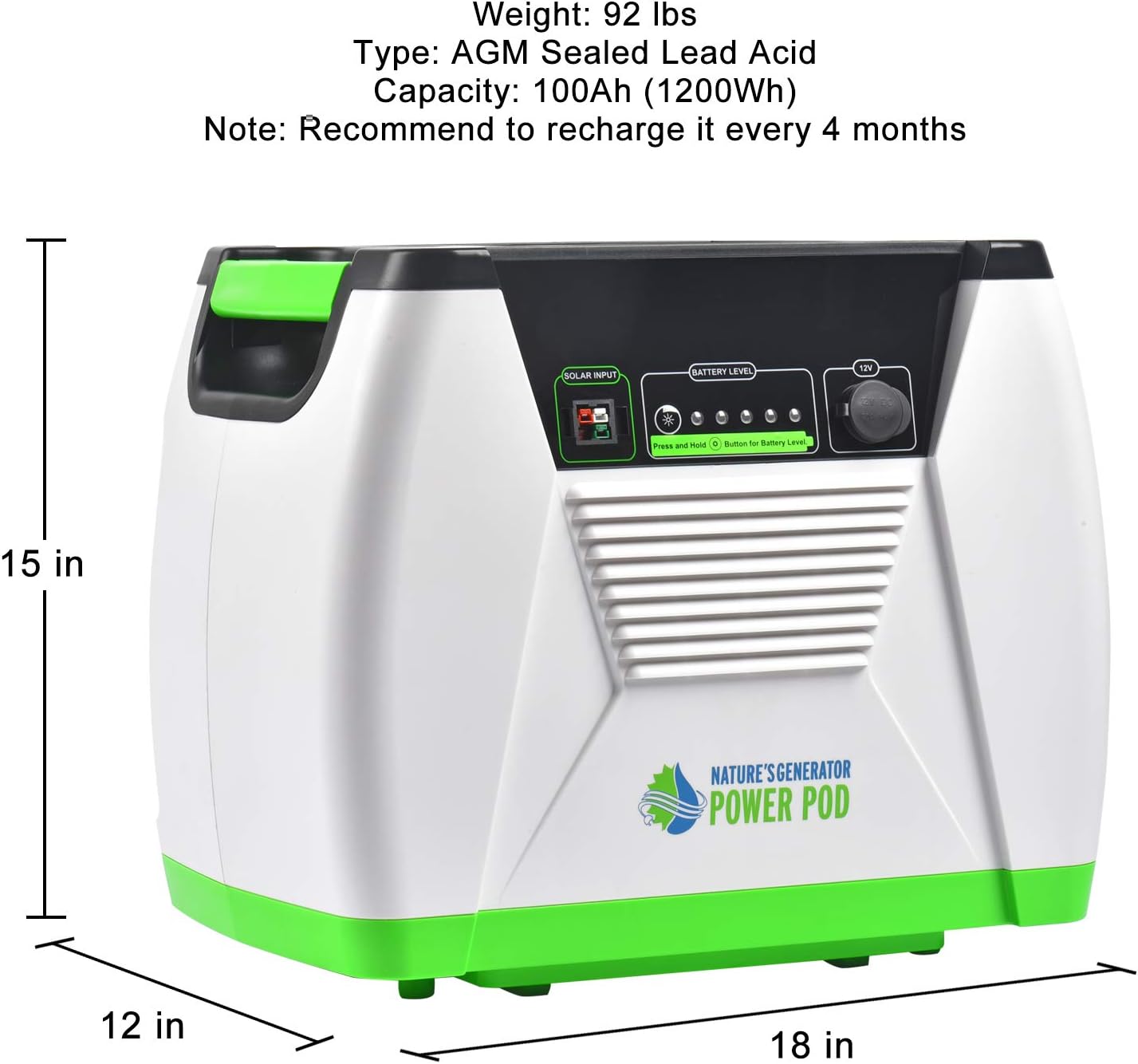 Nature’s Generator Power Pod Adds an additional 100Ah