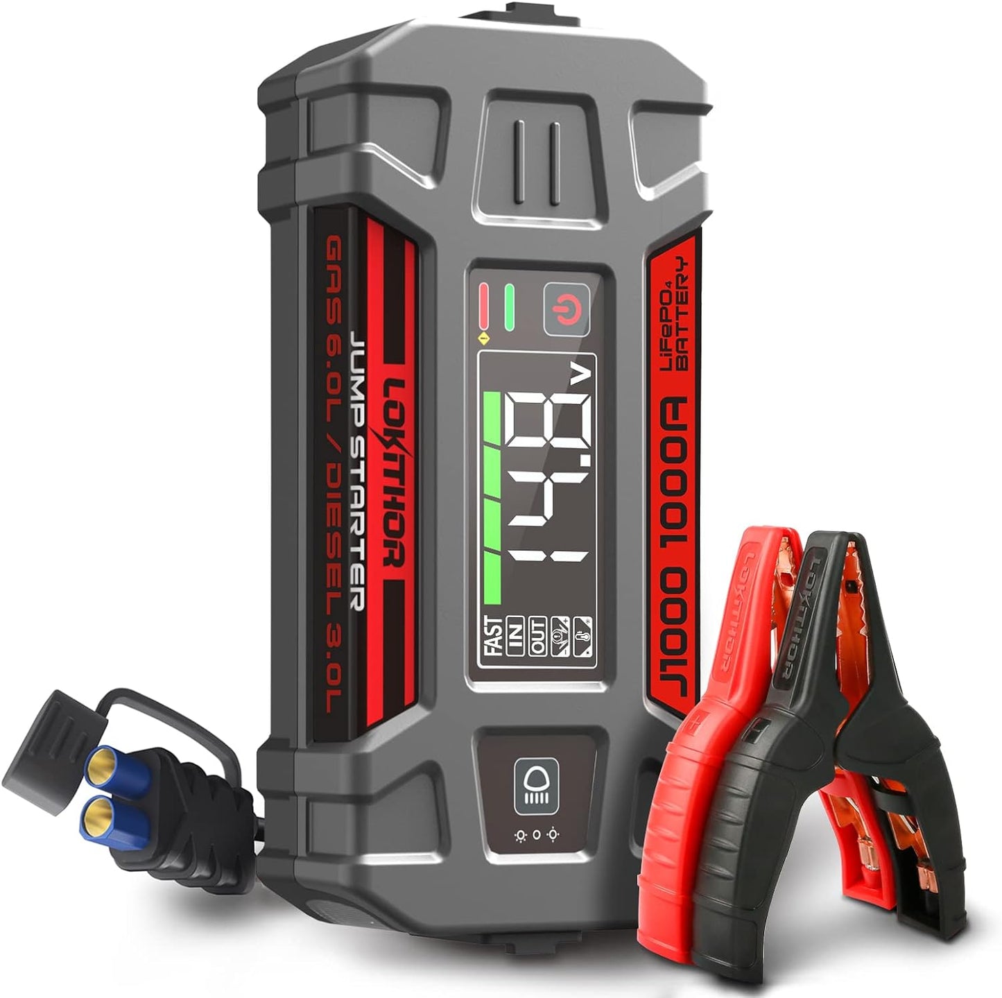 Lokithor J1000 12V 1000A LiFePO4 Jump Starter 26Wh