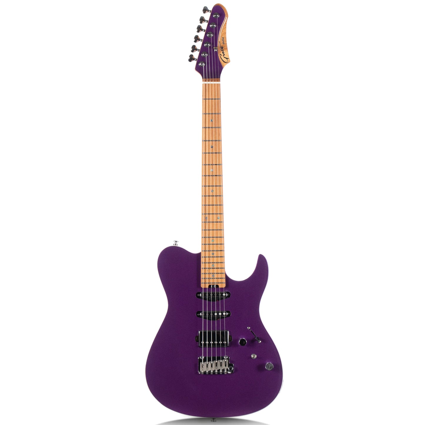 GROTE SOLID ELECTRIC GUITAR GR-MODERN-T METALLIC FINISH POPLAR BODY ROASTED MAPLE NECK COILS SPLITTING PICKUP WITH GIGBAG