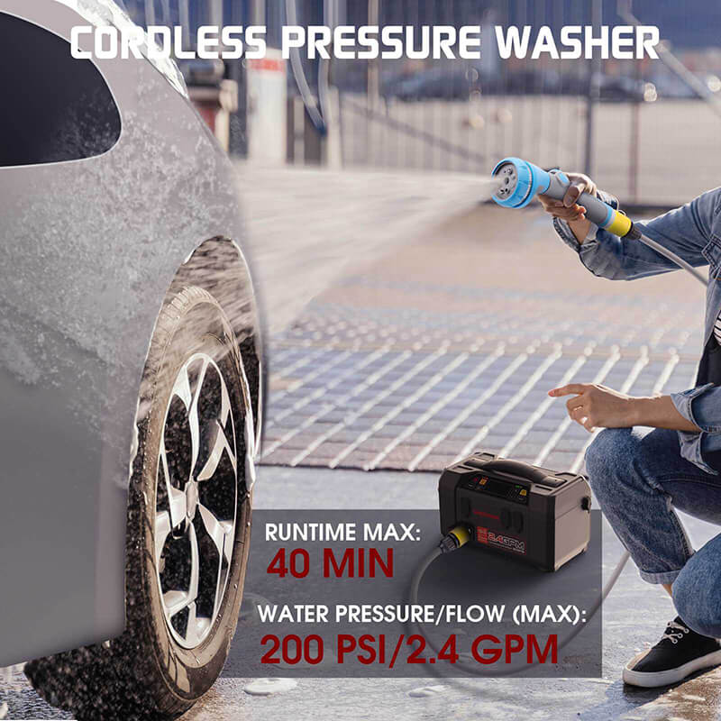 LOKITHOR AW401 Jump Starter with Car Washer 2500A