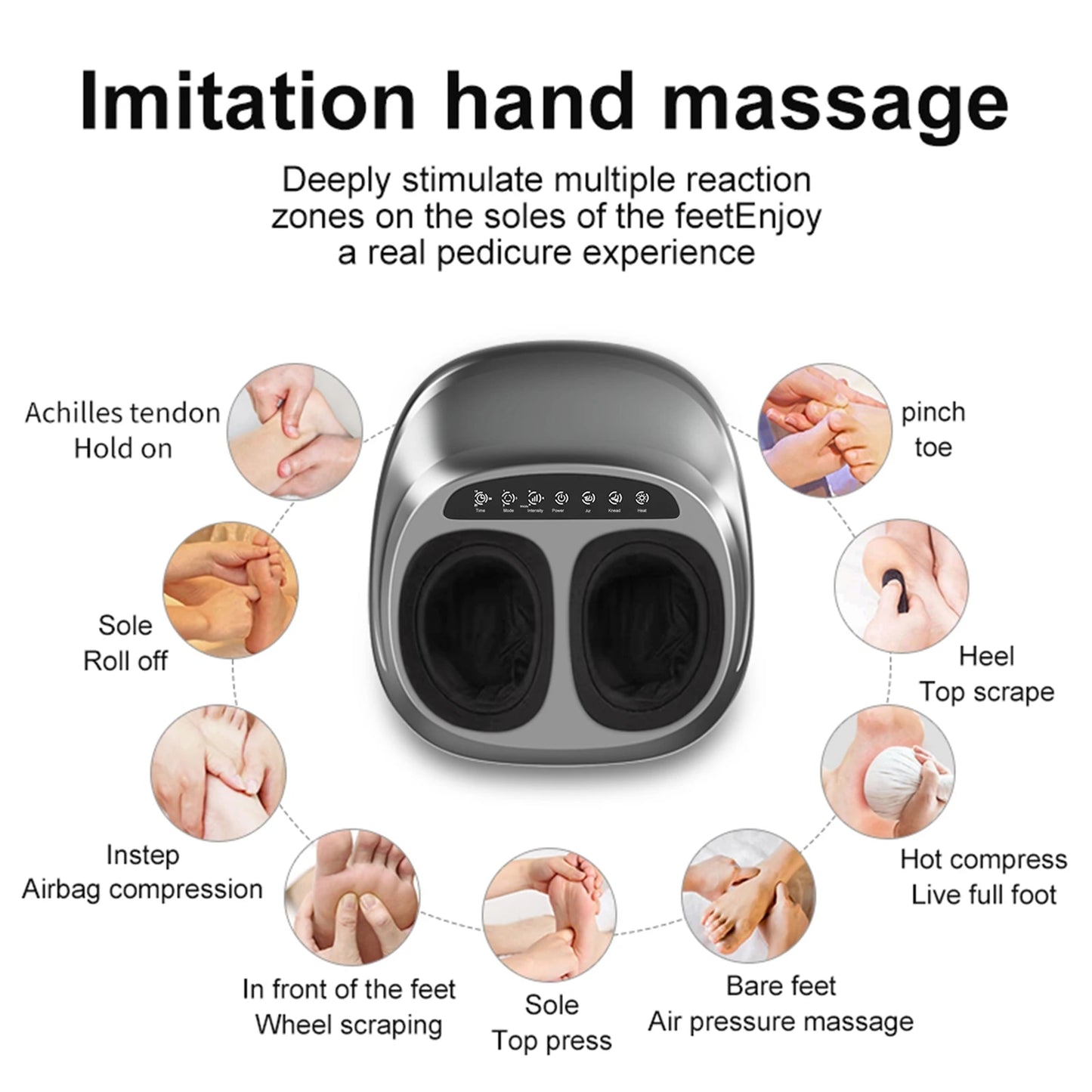 Foot Massager for Massage and Relaxation with Handheld Controller 3 Intensities Helps Relax Leg