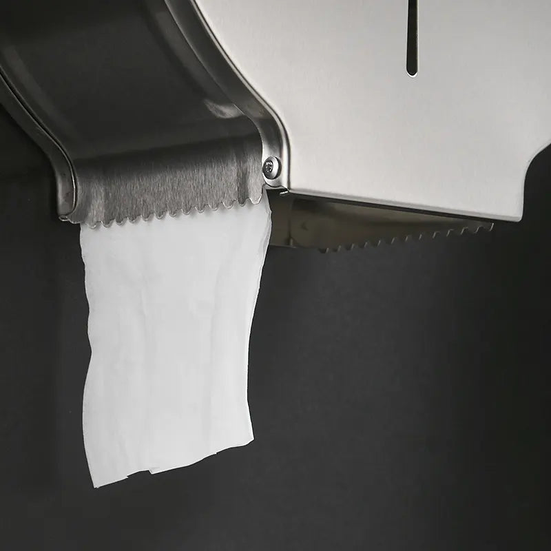 stainless steel Wall Mounted Paper Towel Holder Kitchen round Tissue Box toilet bathroom paper towel dispenser