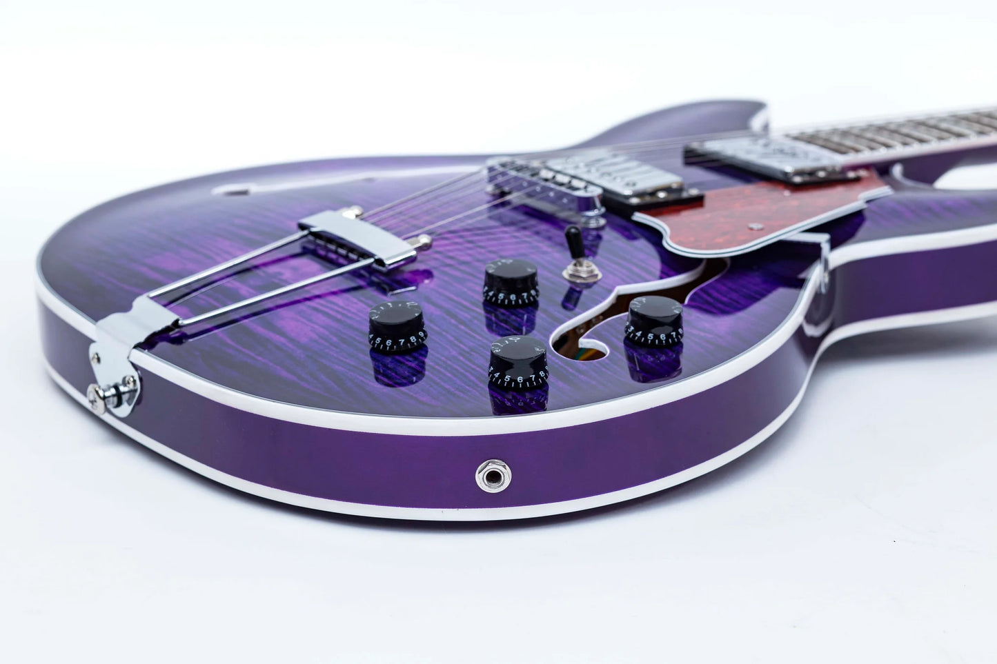GROTE 335 STYLE SEMI-HOLLOW BODY JAZZ ELECTRIC GUITAR WITH GIGBAG