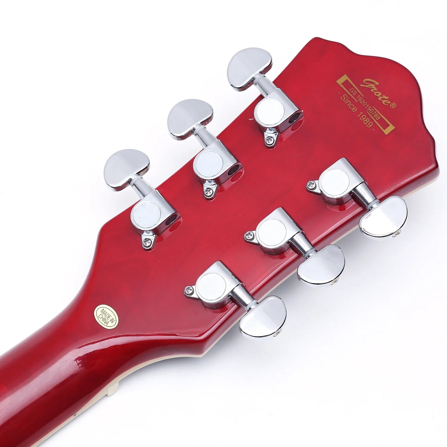 GROTE 335 STYLE SEMI-HOLLOW BODY JAZZ ELECTRIC GUITAR WITH GIGBAG