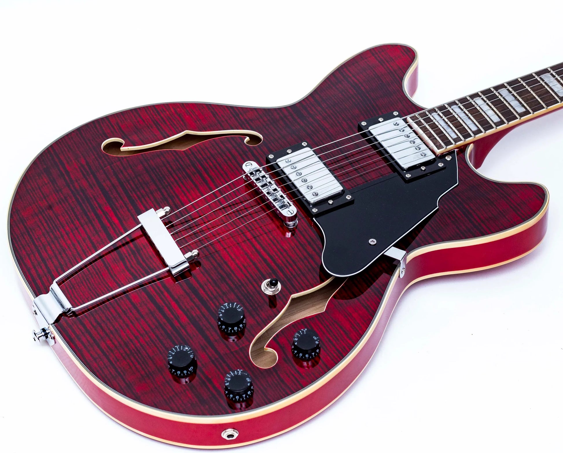 GROTE 335 STYLE SEMI-HOLLOW BODY JAZZ ELECTRIC GUITAR WITH GIGBAG GROTE 335 STYLE SEMI-HOLLOW BODY JAZZ ELECTRIC GUITAR WITH GIGBAG