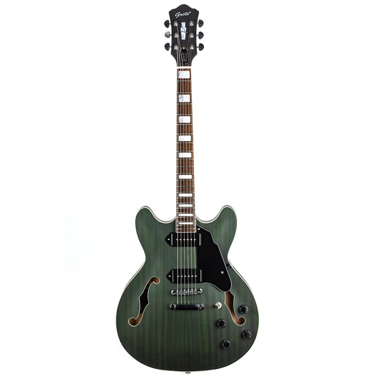 GROTE ELECTRIC GUITAR SEMI-HOLLOW BODY GUITAR MATTE FINISHED P90 PICKUPS (GREEN)