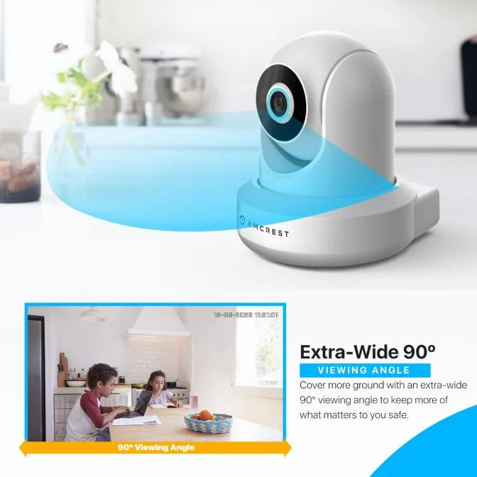 Amcrest 2MP WiFi Security Camera Pan/Tilt White IP2M-841W-V3