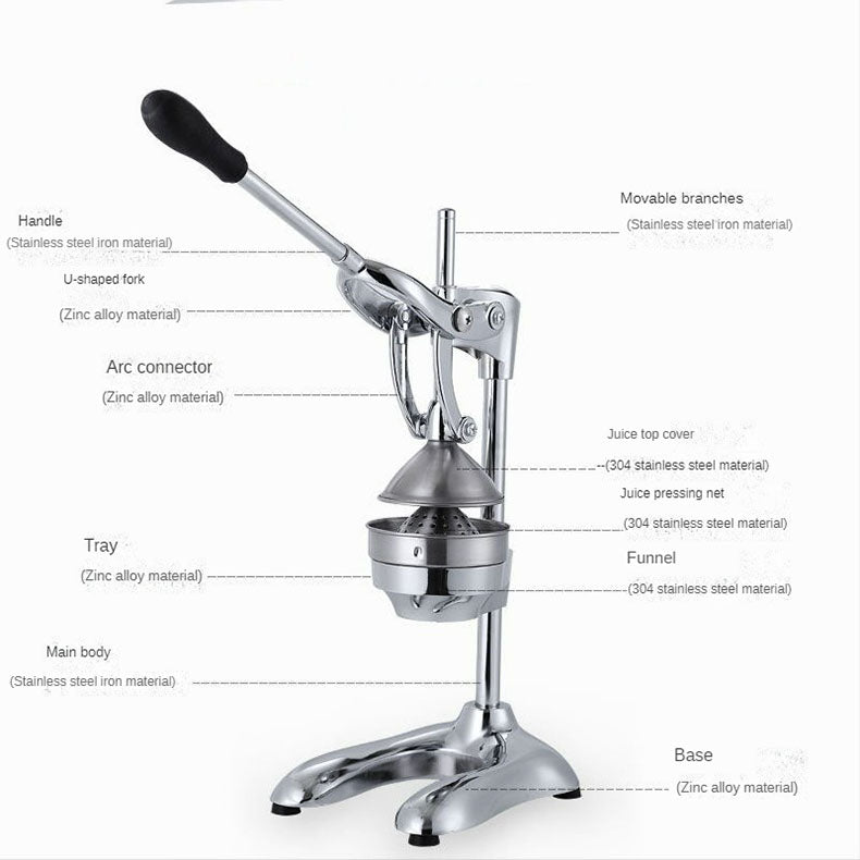 Citrus Squeezer Stainless Steel Vintage Lemon Squeezer Professional Hand Press Multifunctional Fruit Juicer Kitchen Utensils