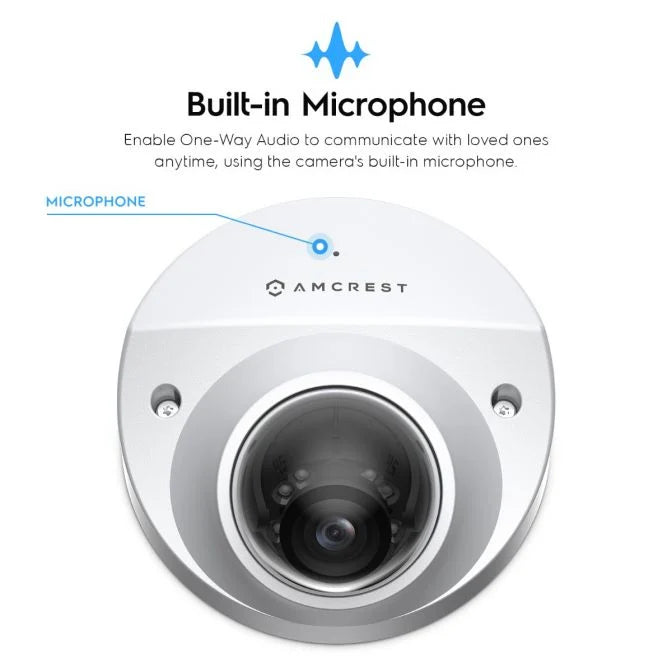 Amcrest 5-Megapixel Wedge IP PoE AI Camera, Security IP Camera Outdoor, IP5M-W1150EW-AI