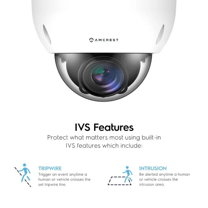 Amcrest 4K Optical Zoom IP PoE Dome Camera, IP67 - White (IP8M-VD2793EW)