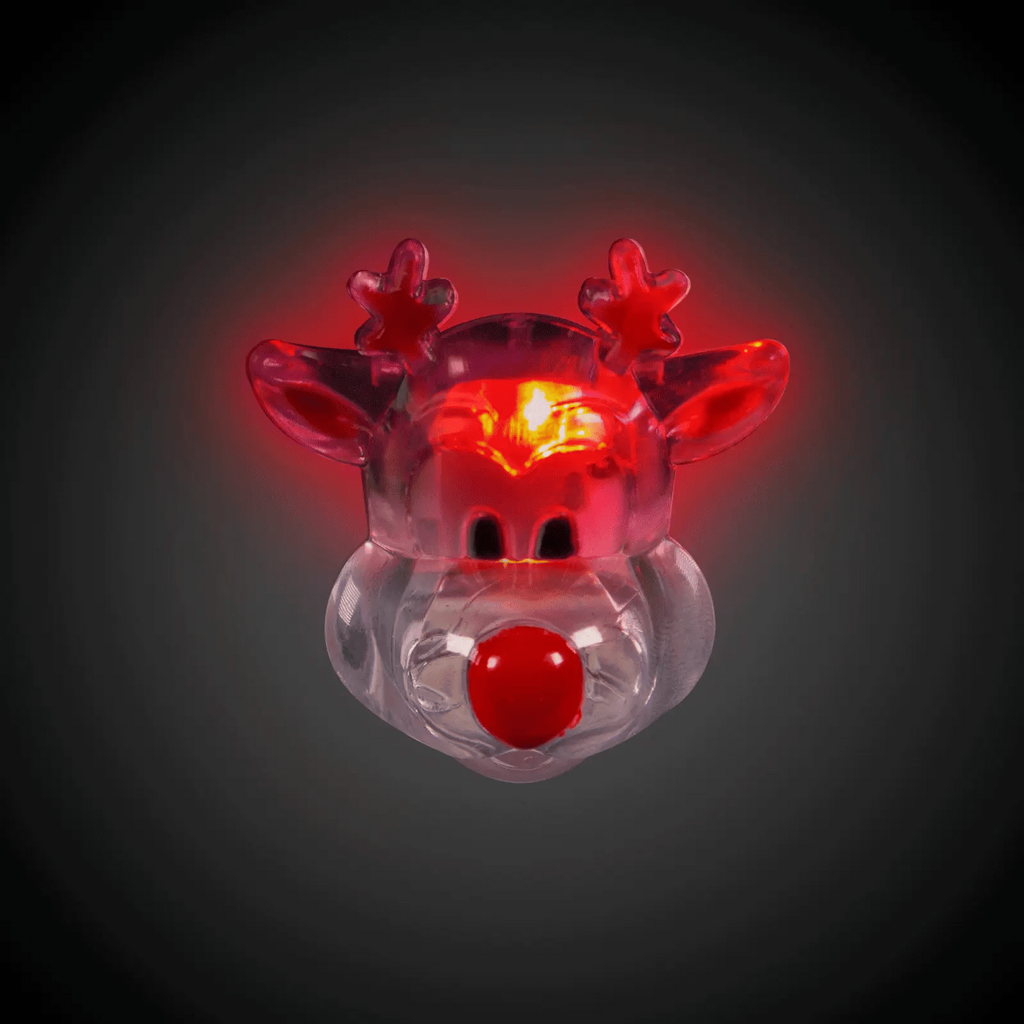 LED Flashing Reindeer Pin
