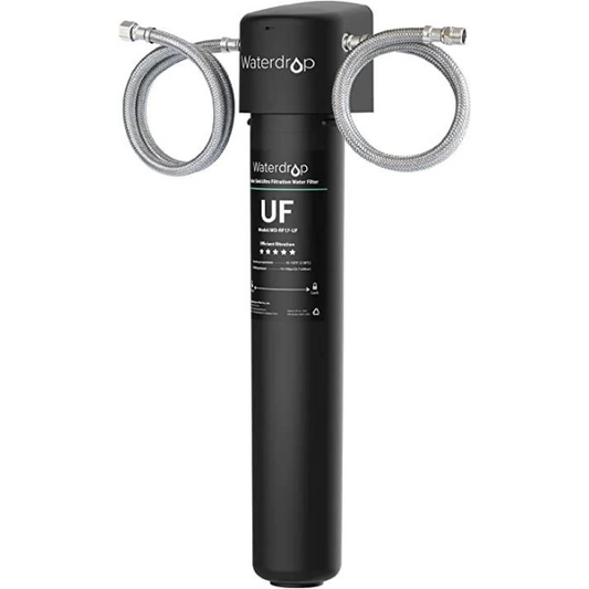 Waterdrop 17UA-UF 0.01 μm Ultra Filtration Under Sink Water Filter for Baçtёria Reduction, Reduces Lead, Chlorine, Bad Taste & Odor, 24000 Gallons, Direct Connect to Kitchen Faucet, USA Tech